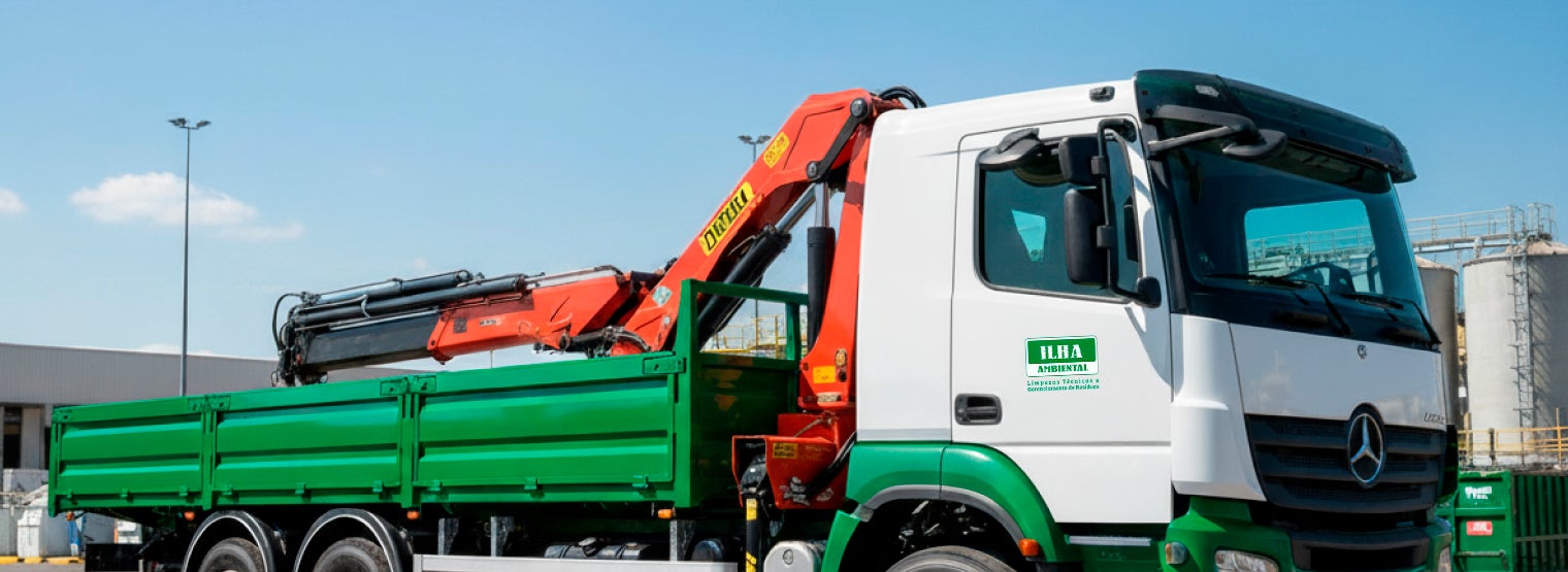 Locação de Caminhão Munck no Espírito Santo e Rio de Janeiro | Ilha Ambiental
